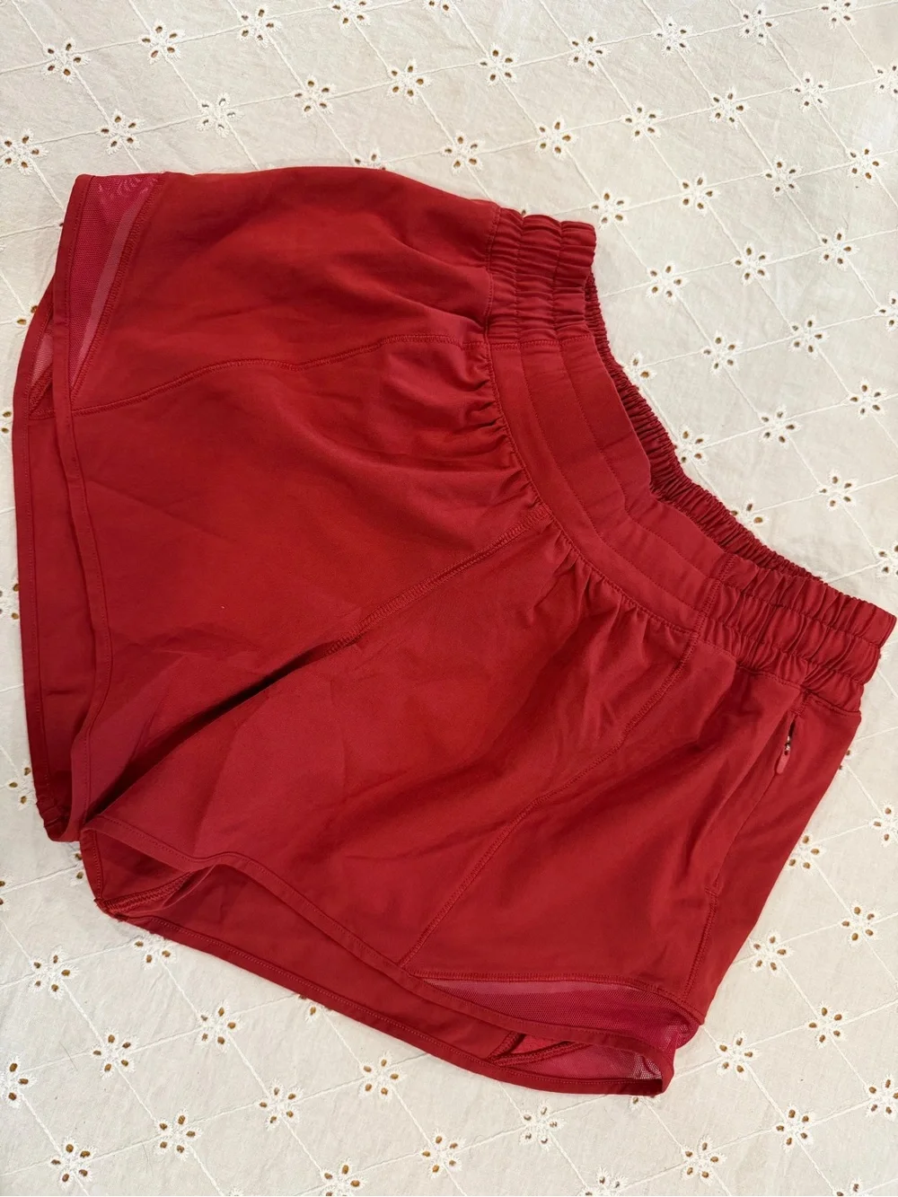 lululemon athletica Deep Red Athletic Shorts